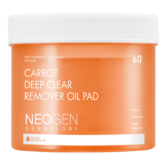 [NeoGen] DERMALOGY CARROT DEEP CLEAR OIL PAD 150ML (60 PAD)