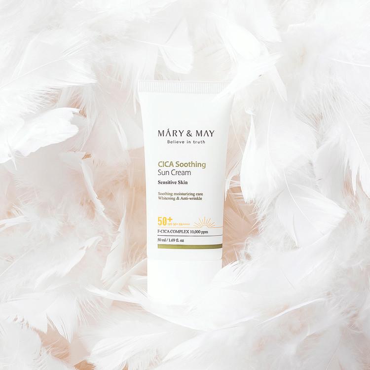 [MARY&amp;MAY] Успокаивающий солнцезащитный крем CICA SPF50+ PA++++ - 50 мл