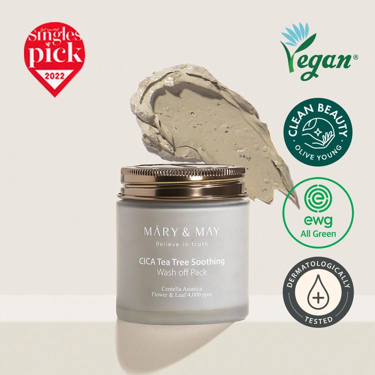 [Mary&amp;May] Успокаивающая смываемая маска CICA TeaTree 125 г