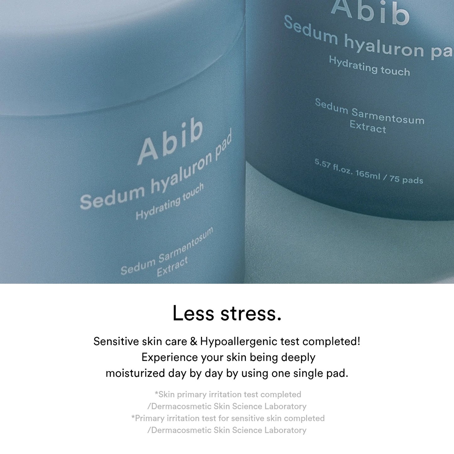 [Abib] Sedum hyaluron pad Увлажняющий прикосновение - 165 мл. 75 подушечек