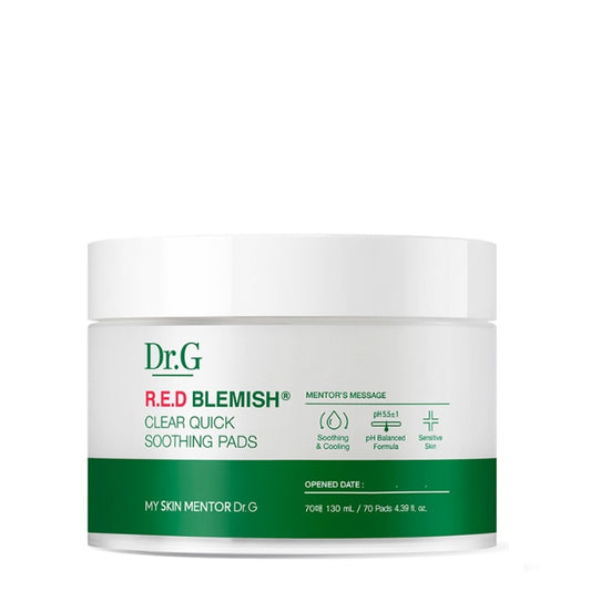 [Dr.G] Успокаивающие подушечки Red Blemish Clear Quick 70 шт.