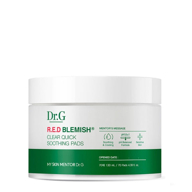 [Dr.G] Успокаивающие подушечки Red Blemish Clear Quick 70 шт.