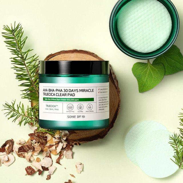 [Somebymi] AHA BHA PHA 30 Days Miracle Truecica Clear Pad 70 шт.