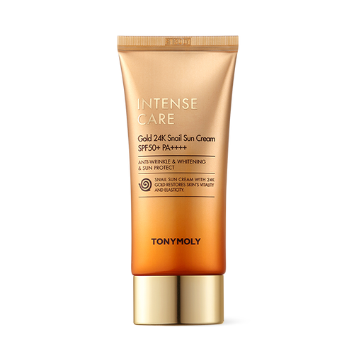 [tonymoly] Интенсивный уход Gold24K Snail Sun Cream SPF50+ PA++++ 50 мл