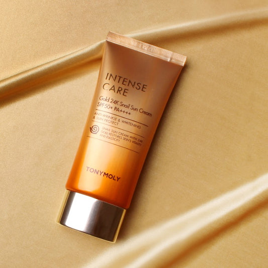 [tonymoly] Интенсивный уход Gold24K Snail Sun Cream SPF50+ PA++++ 50 мл