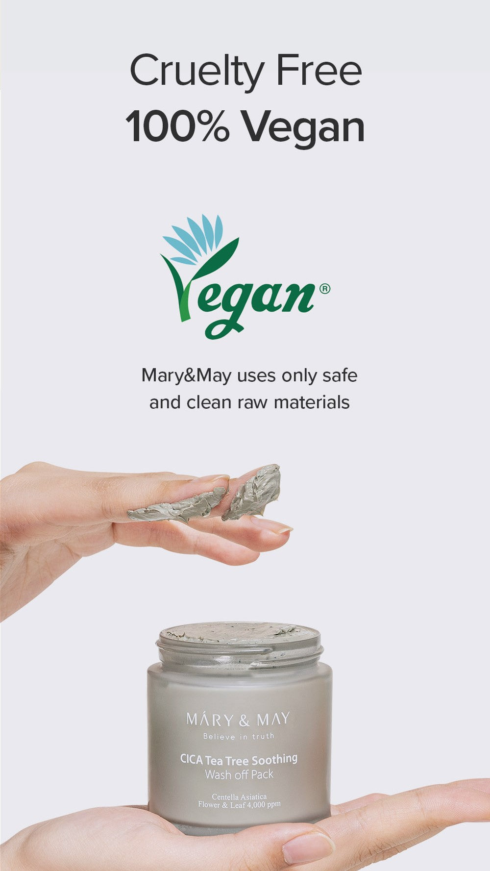 [Mary&amp;May] Успокаивающая смываемая маска CICA TeaTree 125 г