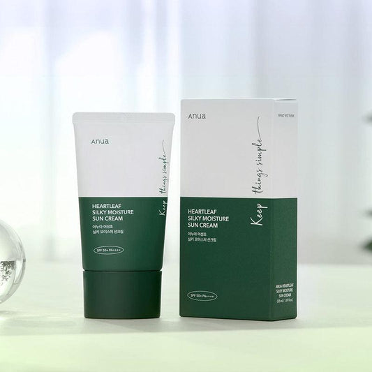[Anua] HEARTLEAF SILKY MOISTURE СОЛНЦЕЗАЩИТНЫЙ КРЕМ 50 мл