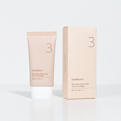 [Numbuzin] No.3 Porcelain Base-skip Tone Up Beige 50 мл