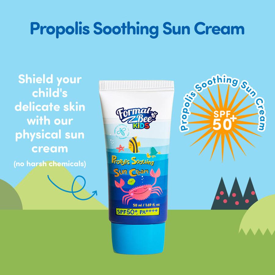 [FormalBeeKids] Успокаивающий солнцезащитный крем с прополисом SPF50+ PA++++ 50 мл