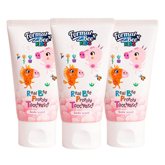 [FormalBeeKids] Зубная паста Real Bee Propoly с содой 60 г 3 шт. X Упаковка