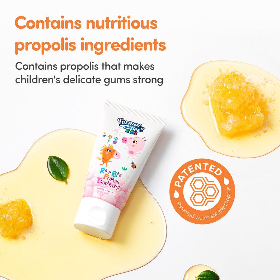[FormalBeeKids] Зубная паста Real Bee Propoly с содой 60 г 3 шт. X Упаковка