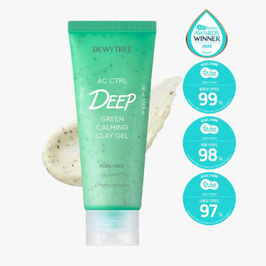 [Dewytree] AC CTRL DEEP GREEN УСПОКАИВАЮЩАЯ ГЛИНОВАЯ ГЕЛЕВАЯ НАСАДКА ДЛЯ ПОР 100 мл