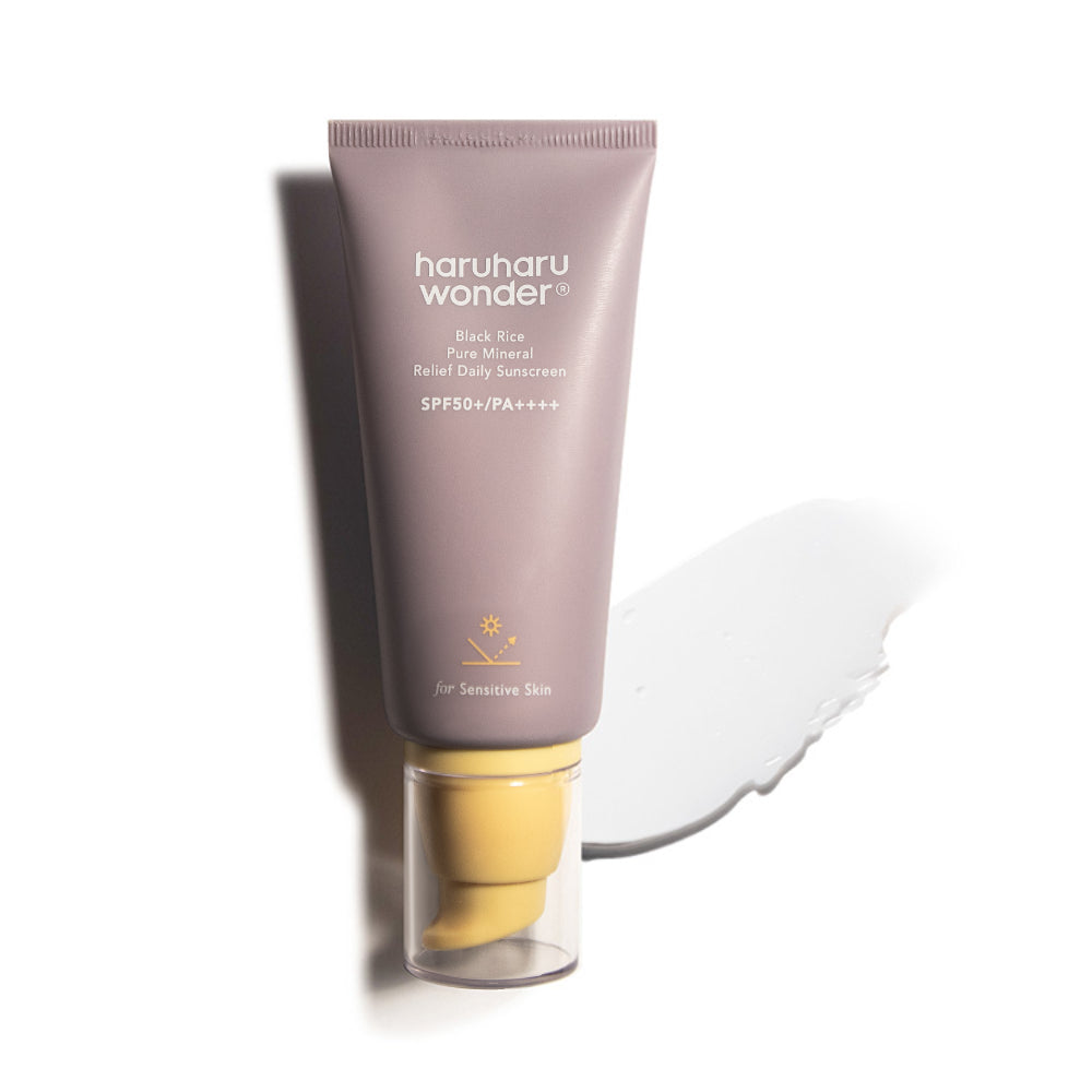 [Haruharuwonder] Black Rice Pure Mineral Relief Ежедневный солнцезащитный крем без запаха SPF50+ 50 мл