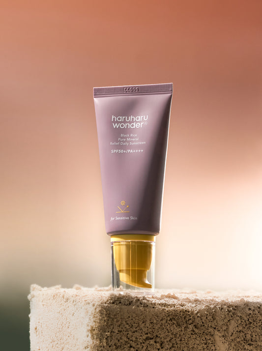 [Haruharuwonder] Black Rice Pure Mineral Relief Ежедневный солнцезащитный крем без запаха SPF50+ 50 мл