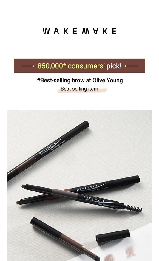 [WAKEMAKE] Powder Jet Dual Brow 0,75 г - #06 Deep Brown