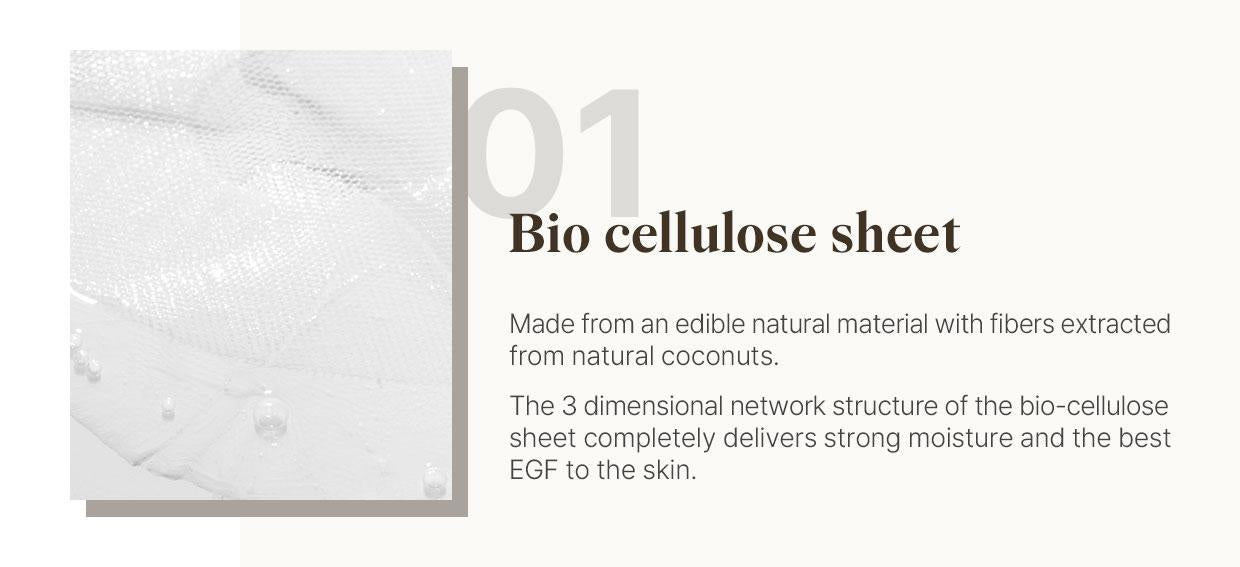 [REBLOCELL] Flossom Регенерирующая маска для лица EGF 1ppm 1 лист