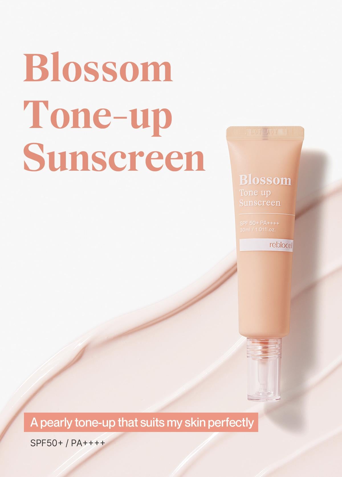 [REBLOCELL] Солнцезащитный крем Blossom Tone up SPF 50+ PA++++ 30 мл