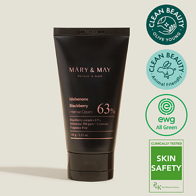 [MARY&amp;MAY] Интенсивный крем с идебеноном и ежевикой 100 г