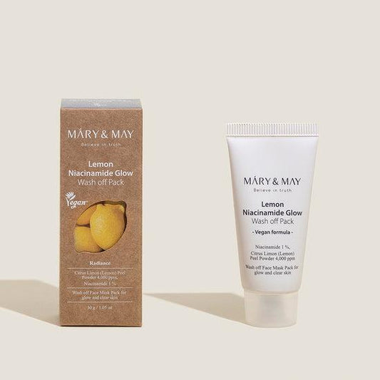 [MARY&amp;MAY] Лимонный ниацинамид Glow Wash Off Pack 30 г