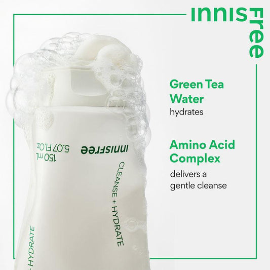 [Innisfree] Очищающая пенка с аминокислотами зеленого чая 150 мл
