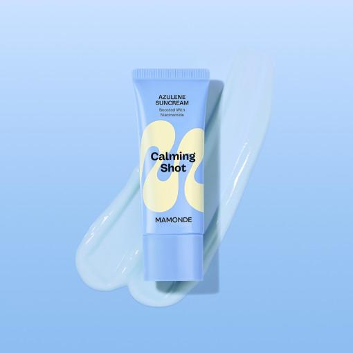 [Mamonde] Успокаивающий солнцезащитный крем с азуленом SPF50+PA++++ 35 мл