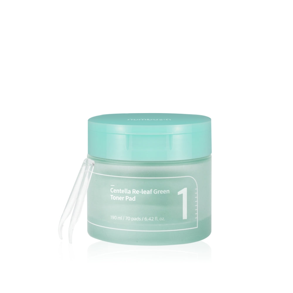 [Numbuzin] No.1 Centella Re-Leaf Green Toner Pads 70Pads 190ml