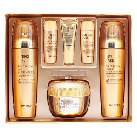 [TONYMOLY] Набор из 3 средств по уходу за кожей с муцином улитки Intense Care Gold 24K