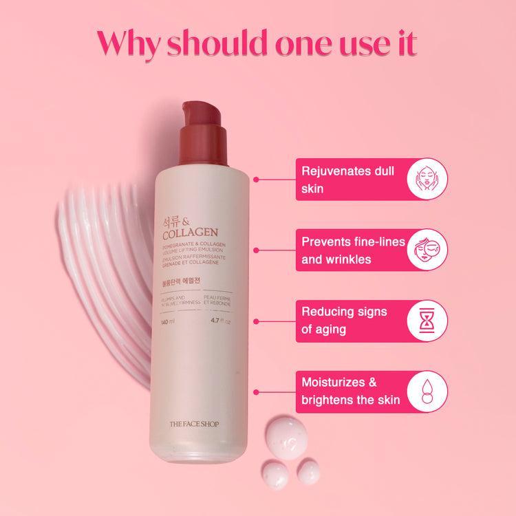[Thefaceshop] ЭМУЛЬСИЯ ДЛЯ УВЕЛИЧЕНИЯ ОБЪЕМА ЛИЦА С ГРАНАТОМ И КОЛЛАГЕНОМ 140 мл