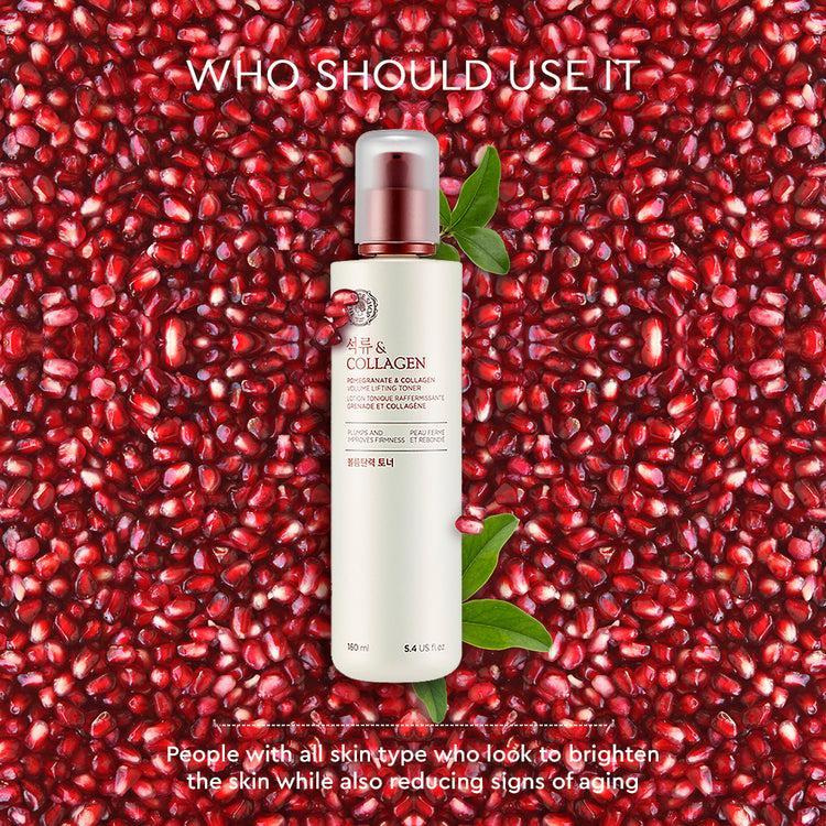 [Thefaceshop] ТОНИК ДЛЯ ОБЪЕМА С ГРАНАТОМ И КОЛЛАГЕНОМ 160 мл