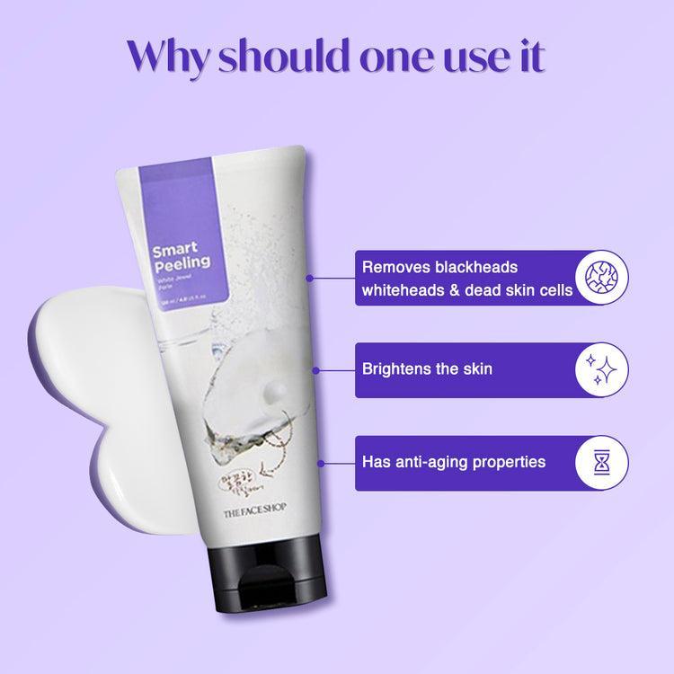 [Thefaceshop] ПИЛИНГ С БЕЛЫМИ ДРАГОЦЕННОСТЯМИ 120 мл