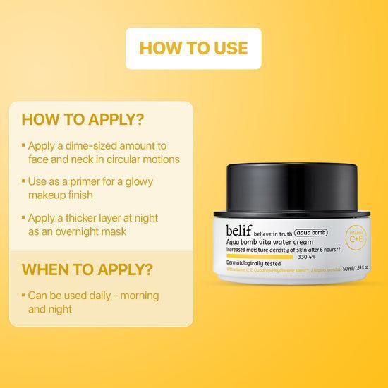 [Belif] Aqua Bomb Vita Water Cream 50 мл