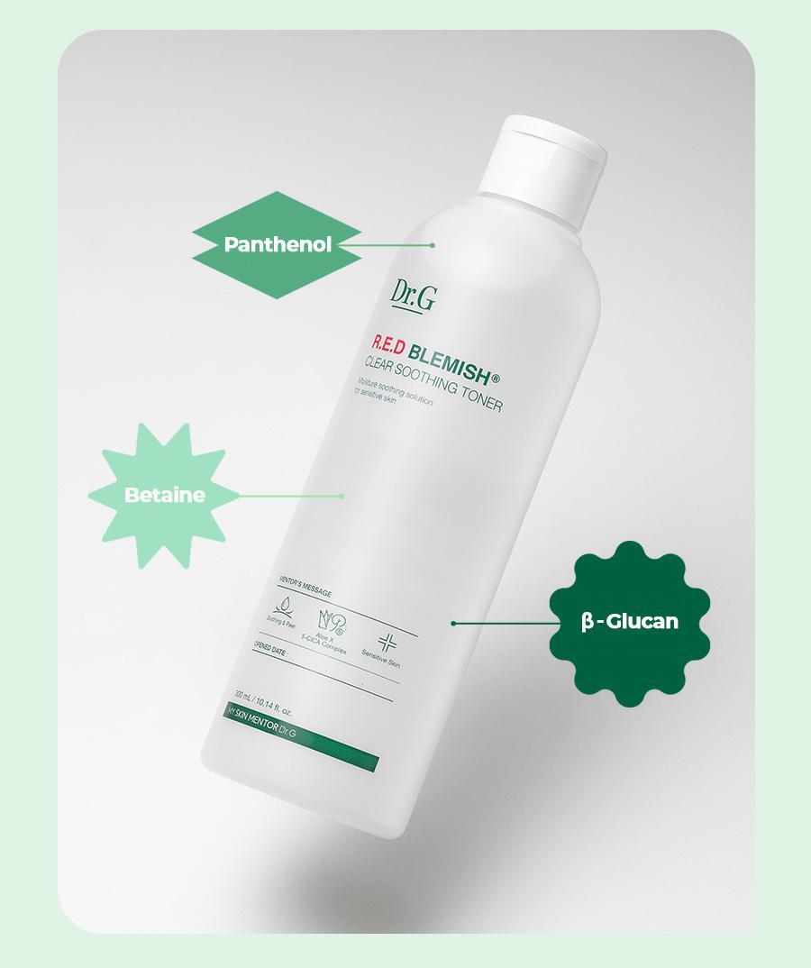 [Dr.G] Успокаивающий тоник Red Blemish Clear 300 мл