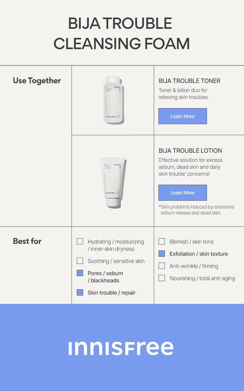 [Innisfree] Очищающая пенка Bija Trouble 150 г