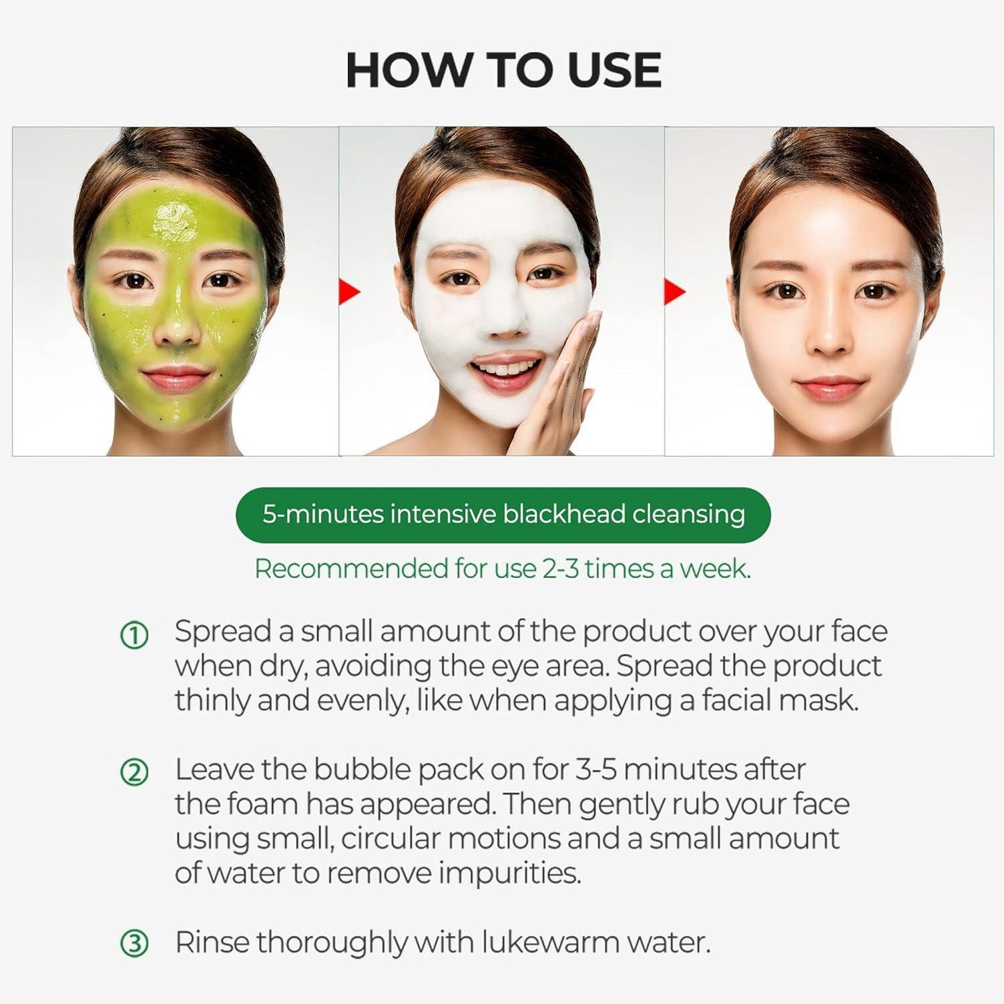 [SomeByMi] BYE ​​BY BLACKHEAD 30 DAYS MIRACLE GREEN TEA TOX BUBBLE CLEANSER 120 г