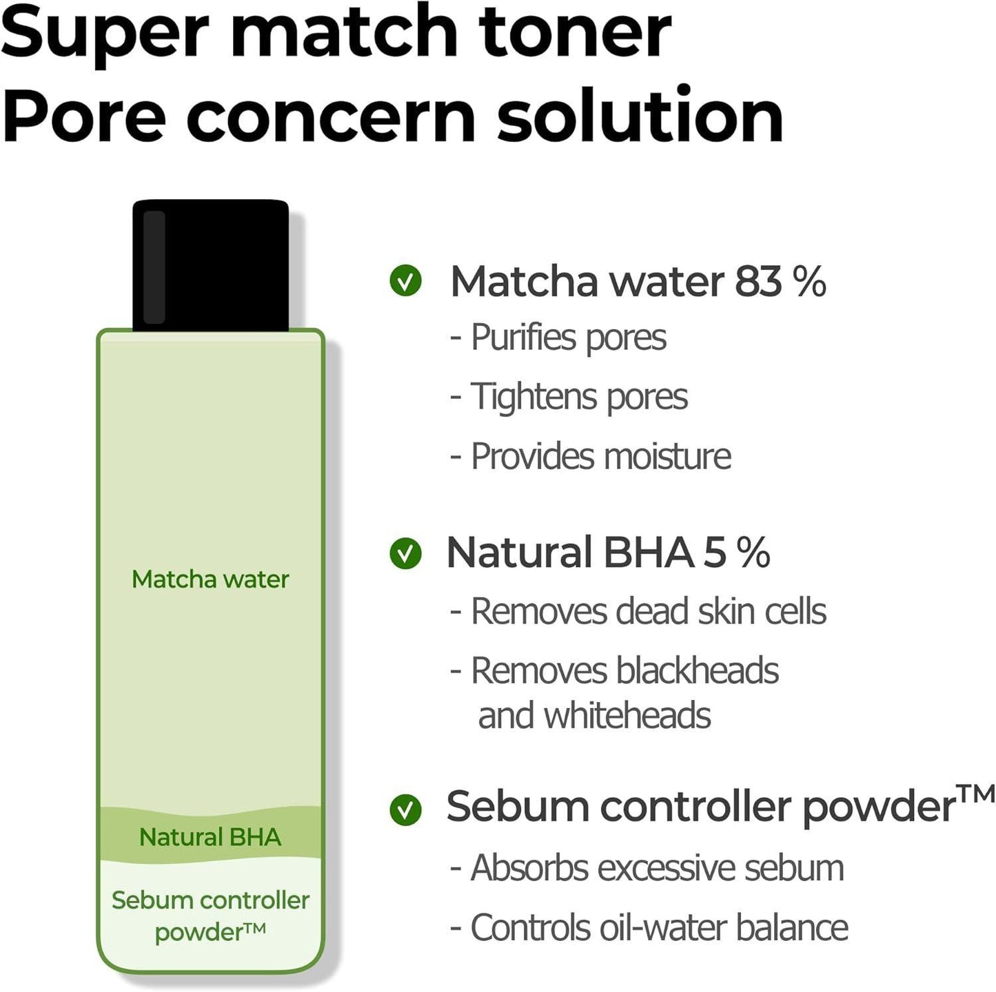[SomeByMi] ТОНИК ДЛЯ СУЖЕНИЯ ПОР SUPER MATCHA 150 мл