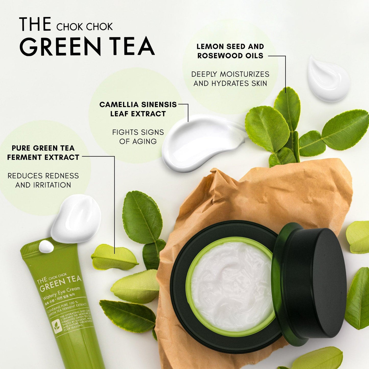 [TONYMOLY] Водная эссенция с зеленым чаем Chok Chok 55 мл