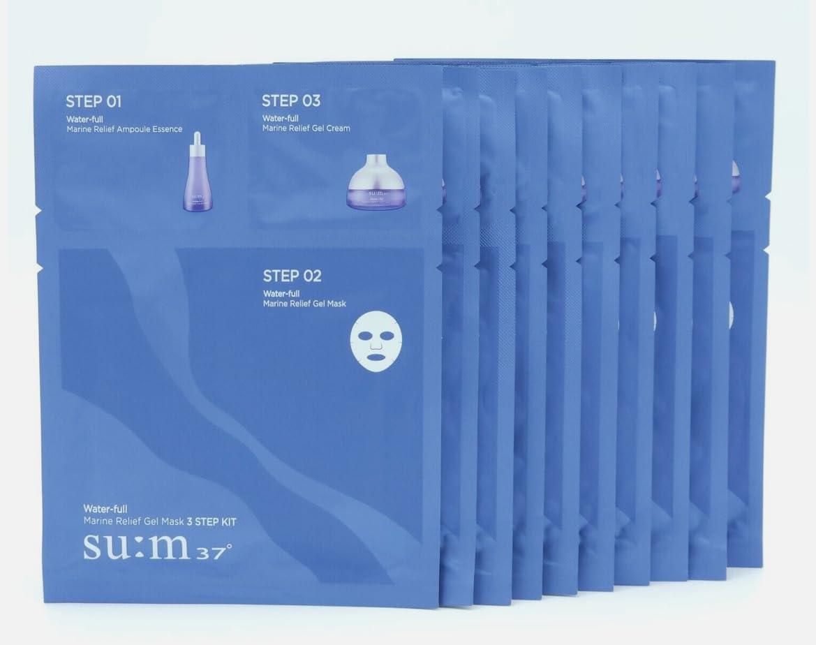 [Su:m37] Водостойкая гелевая маска Timeless Water Gel Mask 3 Step 10 шт.