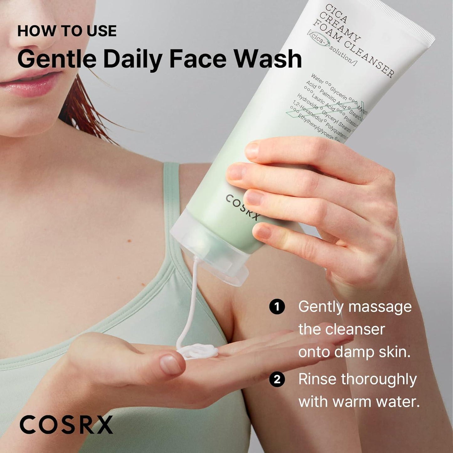 [Cosrx] Pure Fit Cica Кремовая пенка для умывания 150 мл
