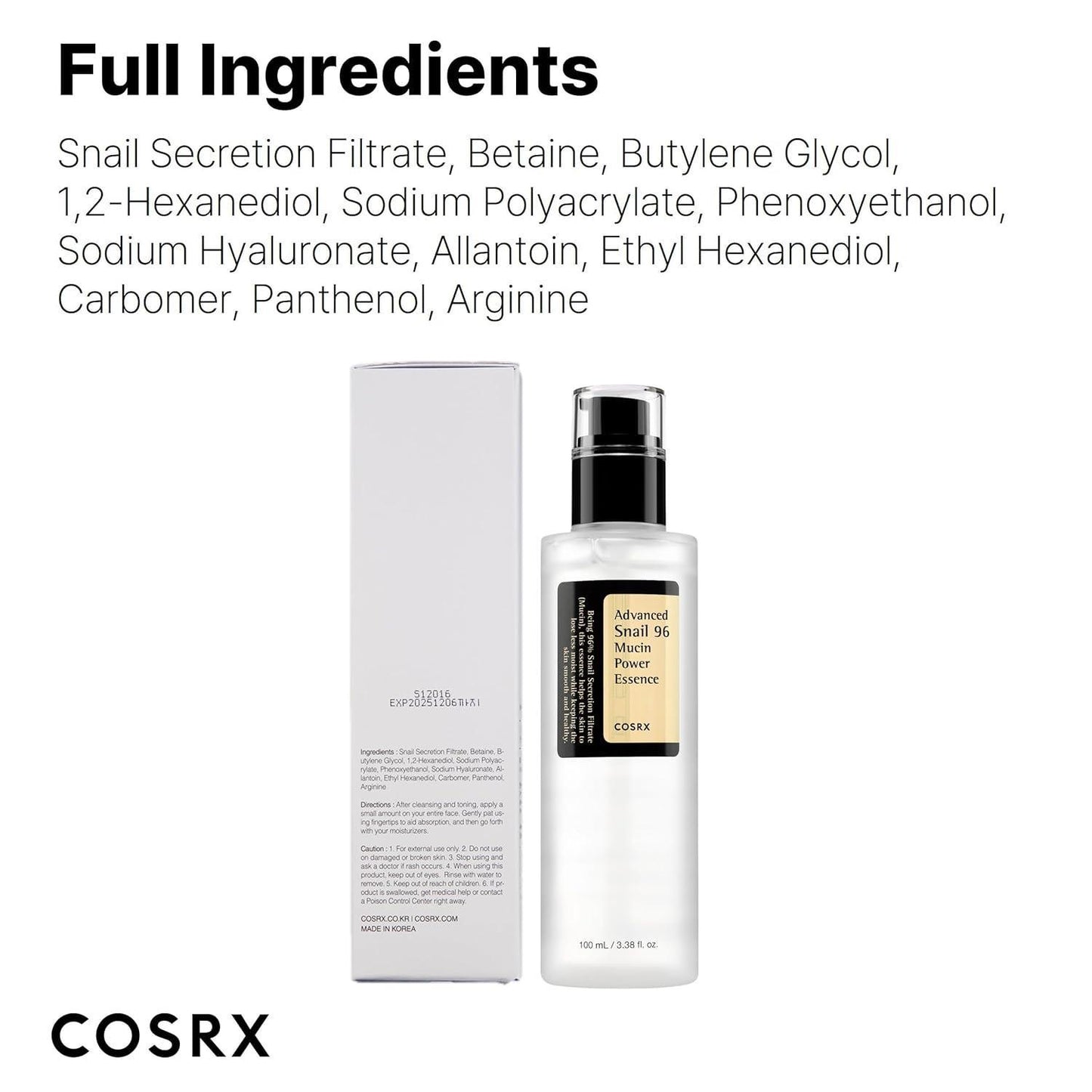 [Cosrx] Advanced Snail 96 Mucin Power Essence 100 мл
