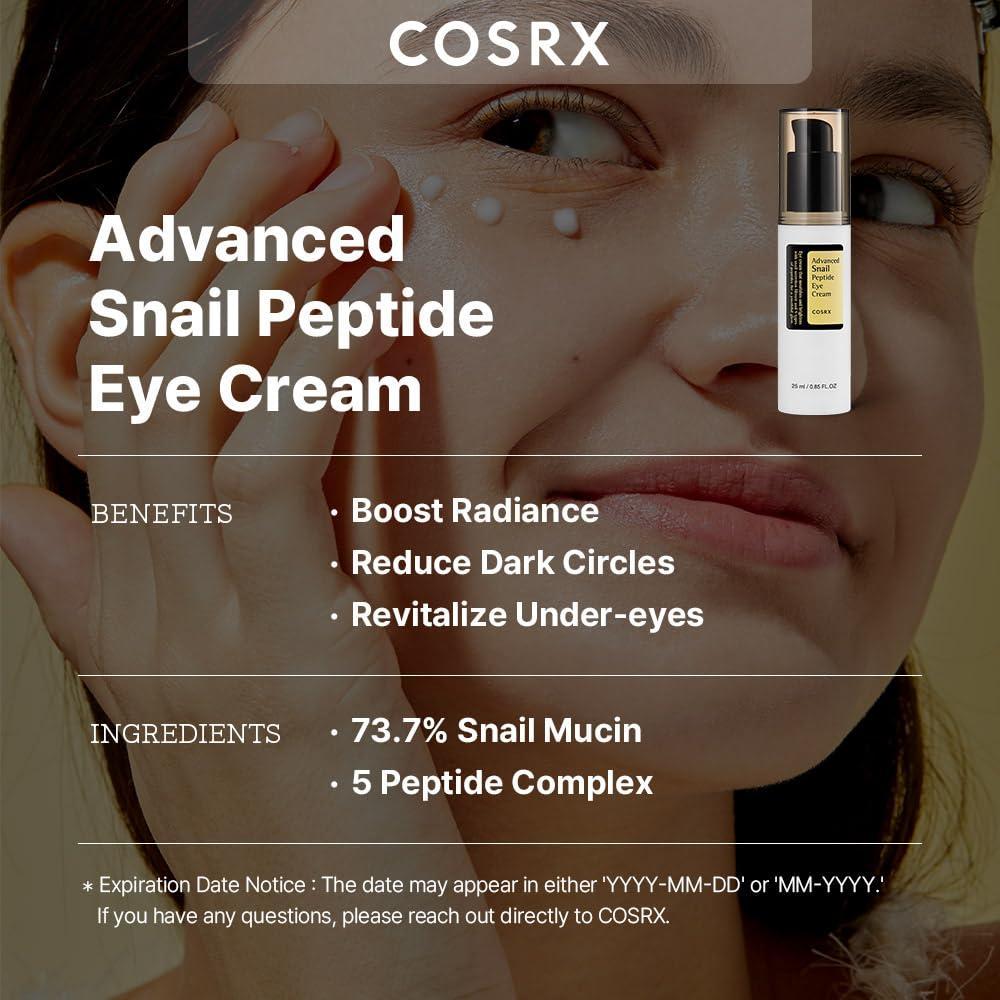 [Cosrx] Крем для кожи вокруг глаз с пептидами улитки Advanced Snail Peptide 25 мл