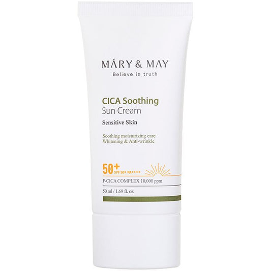 [MARY&amp;MAY] Успокаивающий солнцезащитный крем CICA SPF50+ PA++++ - 50 мл