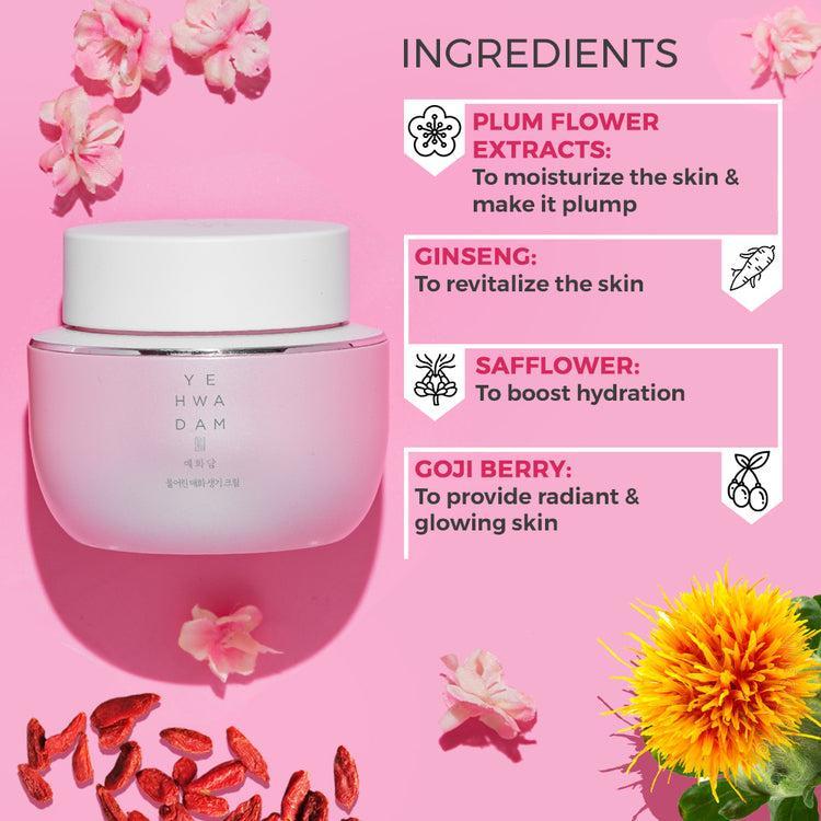 [Thefaceshop] YEHWADAM PLUM FLOWER ВОССТАНАВЛИВАЮЩИЙ КРЕМ ДЛЯ ГЛАЗ - 25 МЛ