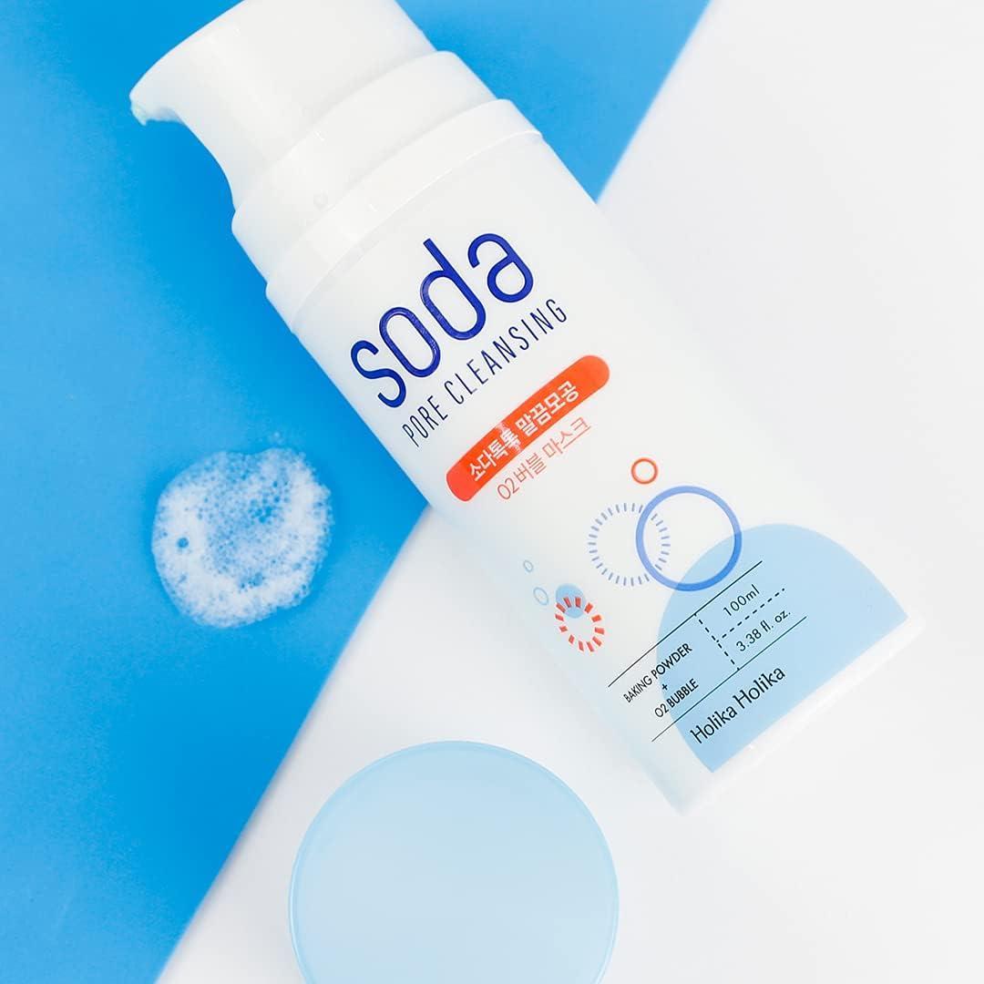 [HolikaHolika] Soda Pore Cleansing O2 Bubble Mask Очищающая пенка 100 мл