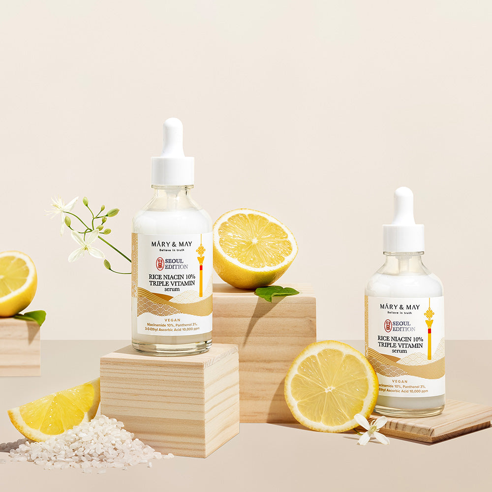 [Mary&amp;May] Сыворотка с тройным витамином и ниацином 10% из риса 80 мл