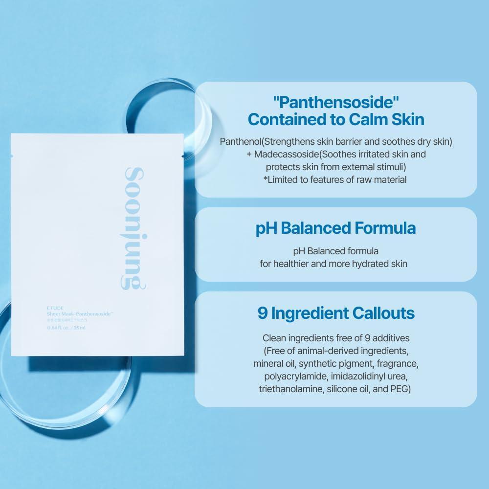 [EtudeHouse] SoonJung Mask Panthensoside 10 листов
