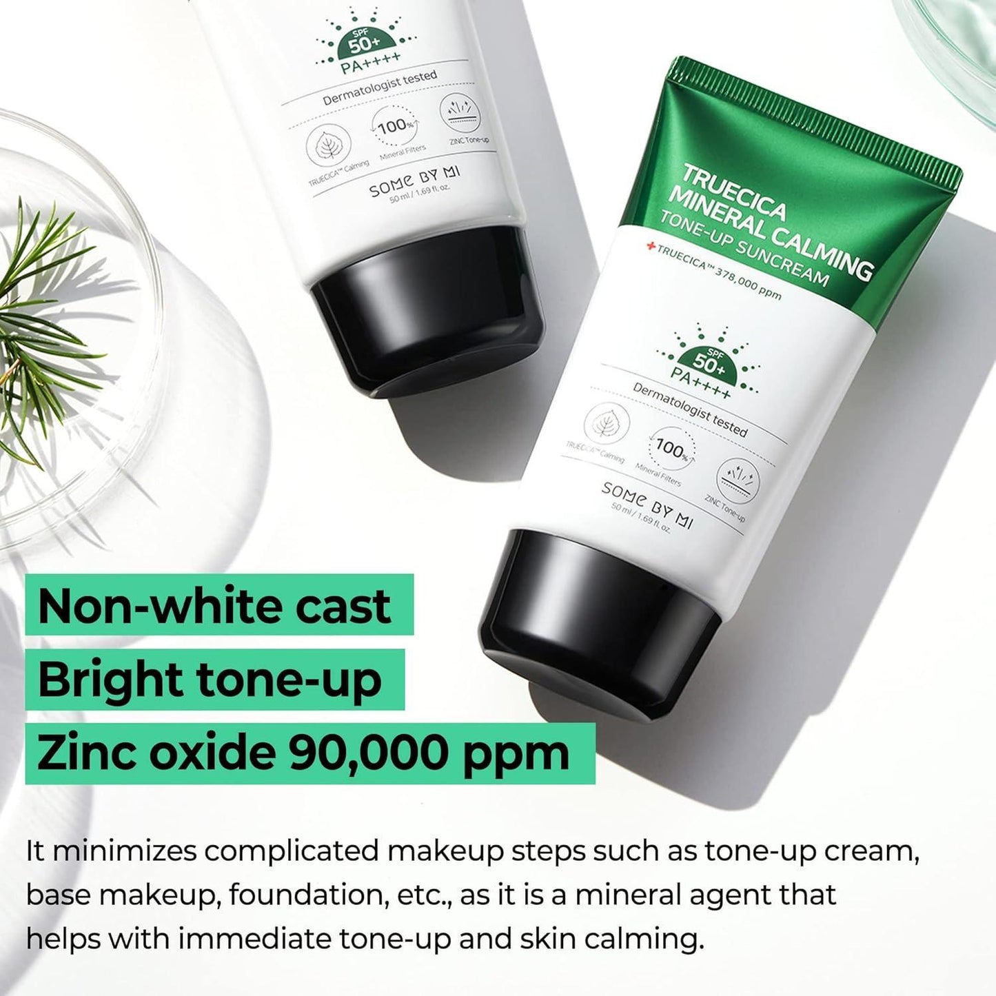 [Somebymi] Truecica Mineral Calming Tone-Up Suncream 50 мл