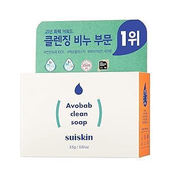 [SUISKIN] Чистящее мыло Avobab - 1 шт.