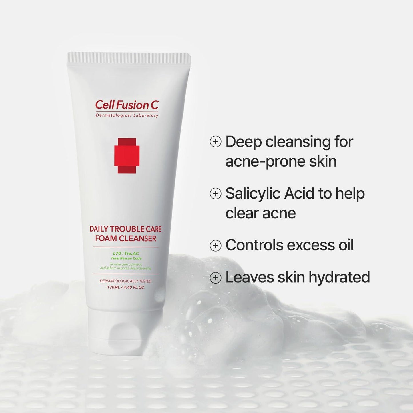 [CellFusionC] TRE.AC Daily Trouble Care Көбік Тазартқыш - 130 мл