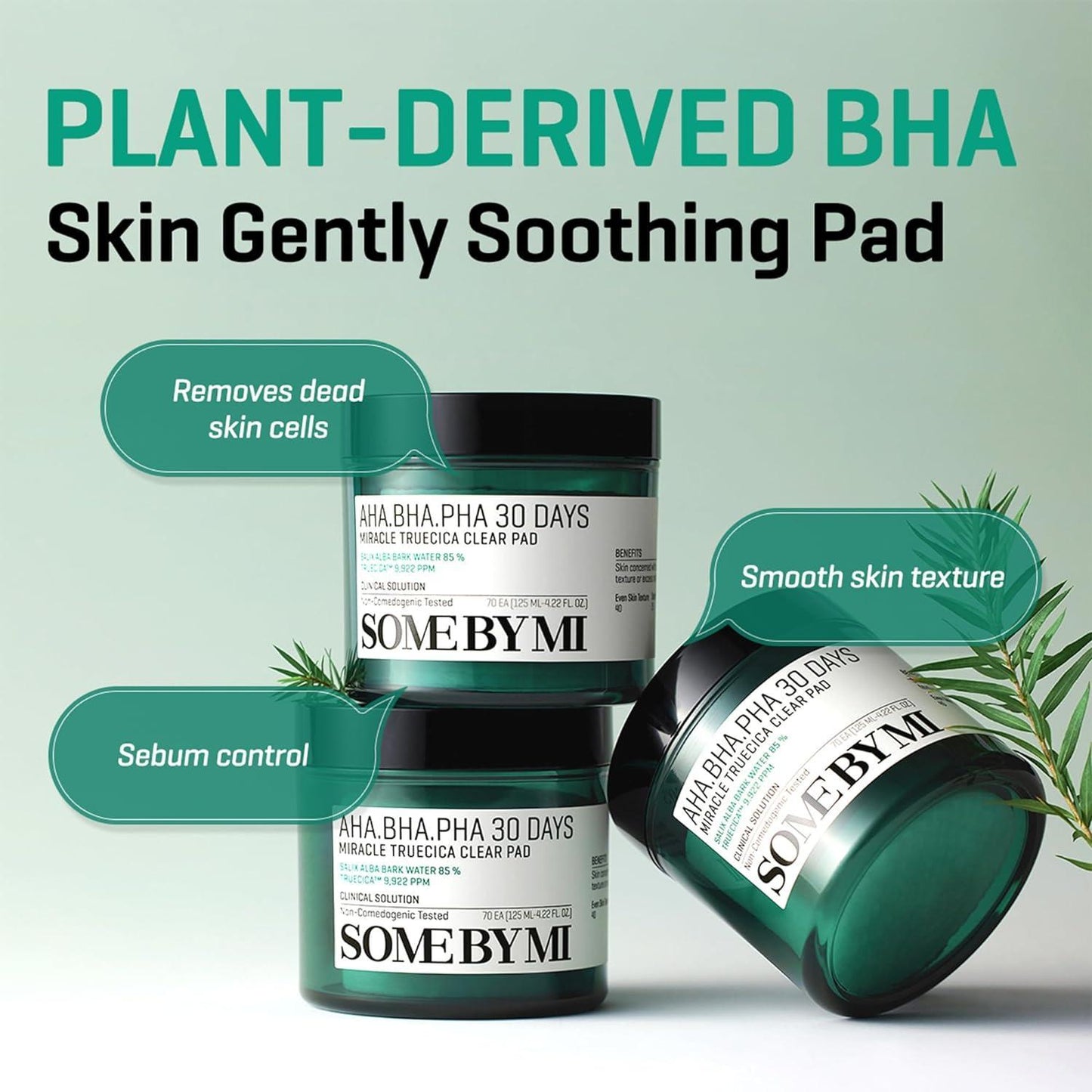 [Somebymi] AHA BHA PHA 30 Days Miracle Truecica Clear Pad 70 шт.