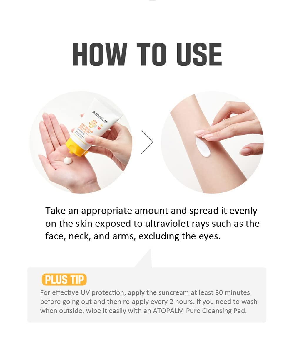 [ATOPALM] Солнцезащитный крем с цинком SPF50+ PA++++ 65 г
